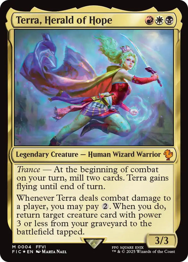 Magic Final Fantasy VI Commander Deck Revival Trance - commander-kaart Terra, Herald of Hope
