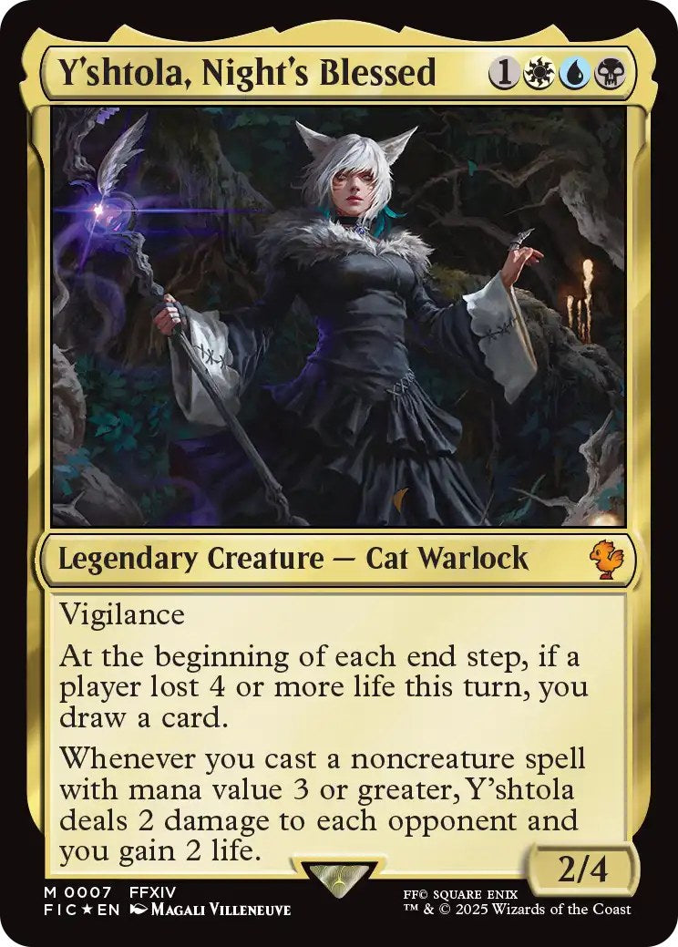 Magic Final Fantasy XIV Commander Deck Scions & Spellcraft - commander-kaart Y'shtola, Night's Blessed