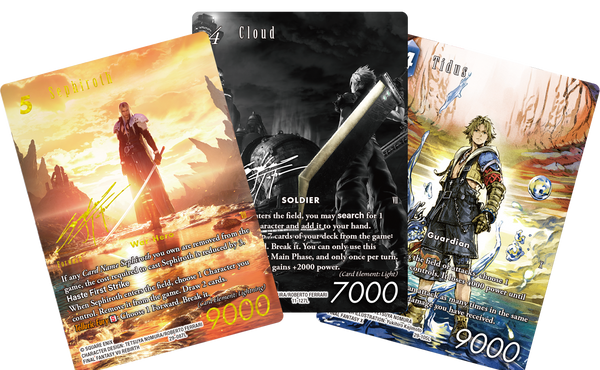 Selectie kaarten uit Final Fantasy TCG Opus XXIX Blissful Eternity