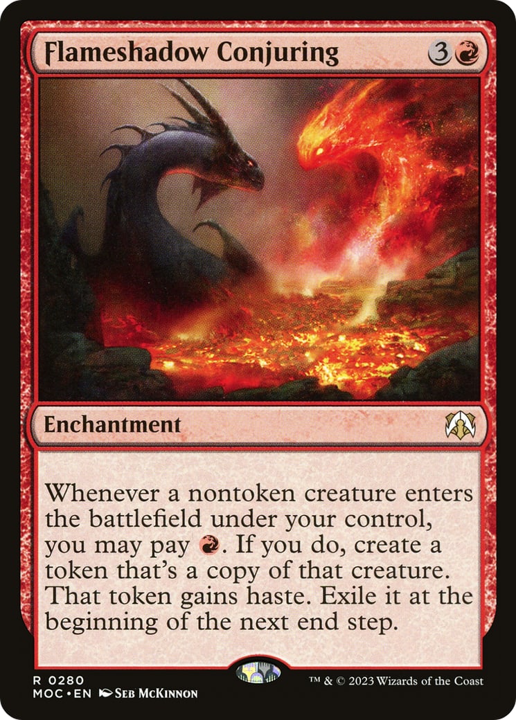 Flameshadow Conjuring – Commander: March of the Machine 280 – Magic: The Gathering single card | Lichcards
