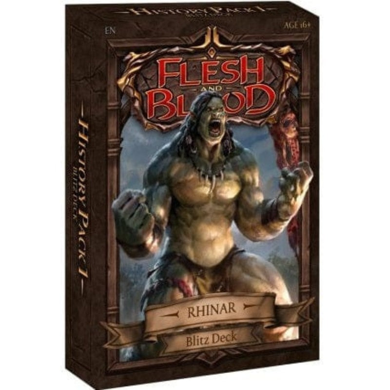 Flesh and Blood History Pack 1 Blitz Deck met Rhinar, Reckless Rampage (Brute) | Lichcards Immagine principale del prodotto