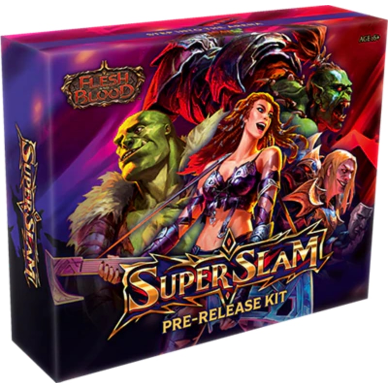 Flesh and Blood Super Slam Pre-Release Kit met 8 boosters en promopakket - 9421037054117 | Lichcards Immagine principale del prodotto