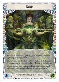 Flesh and Blood Tales of Aria Blitz Deck Briar - de heldenkaart Briar (young hero, Elemental Runeblade) uit het deck