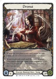 Flesh and Blood Uprising Blitz Deck Dromai - de heldenkaart Dromai (young hero, Draconic Illusionist) uit het deck