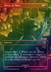 Foray of Orcs - Borderless Scene (Foil) (LTR)