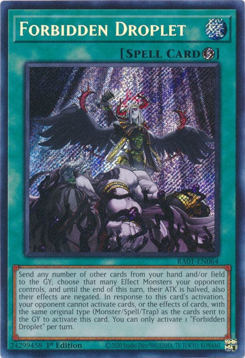 Forbidden Droplet (Secret Rare) - RA01-EN064 - Secret Rare - 1st Edition