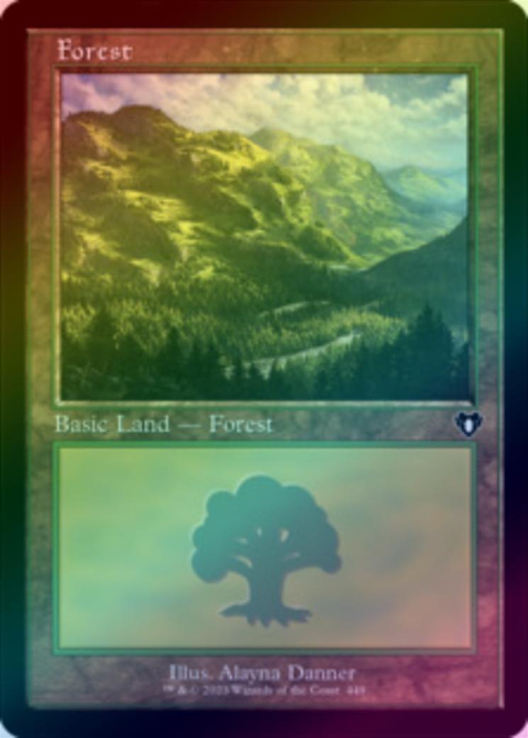 Forest (449) - Retro Frame (Foil) (CMM)