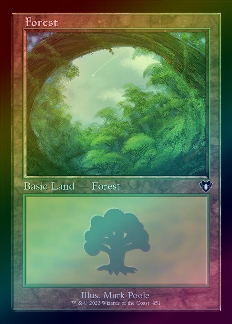 Forest (451) - Retro Frame (Foil) (CMM)