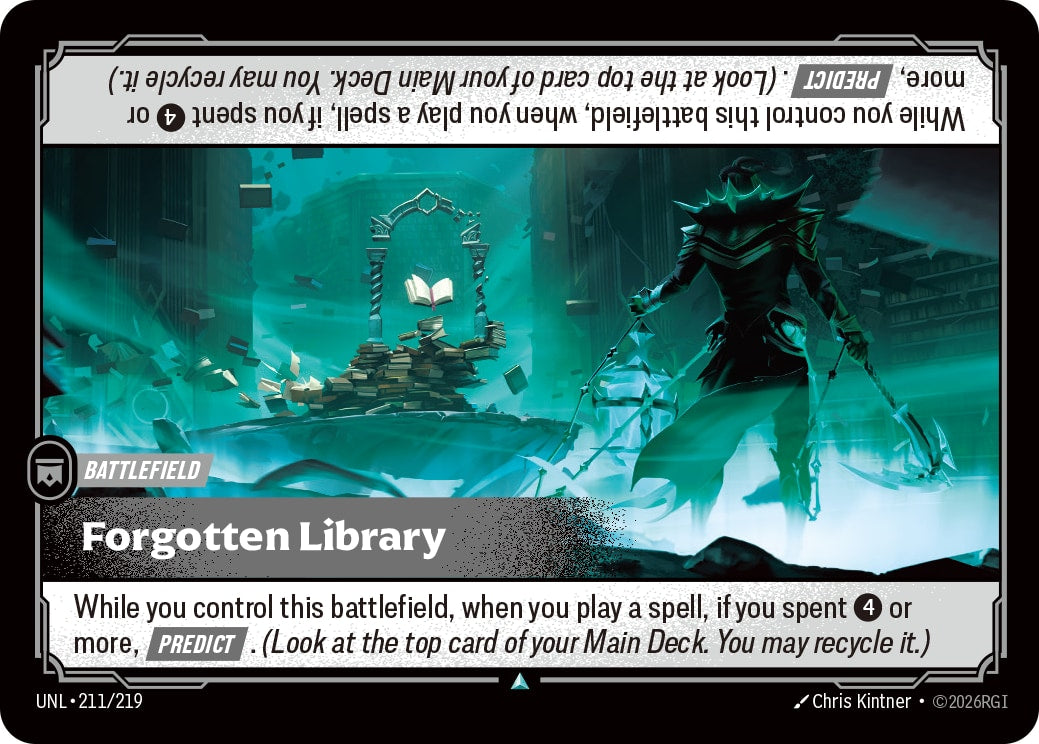 Forgotten Library - Unleashed (Uncommon) [UNL-211] | Lichcards