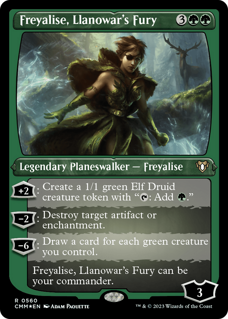 Freyalise, Llanowar's Fury (Etched) (CMM)