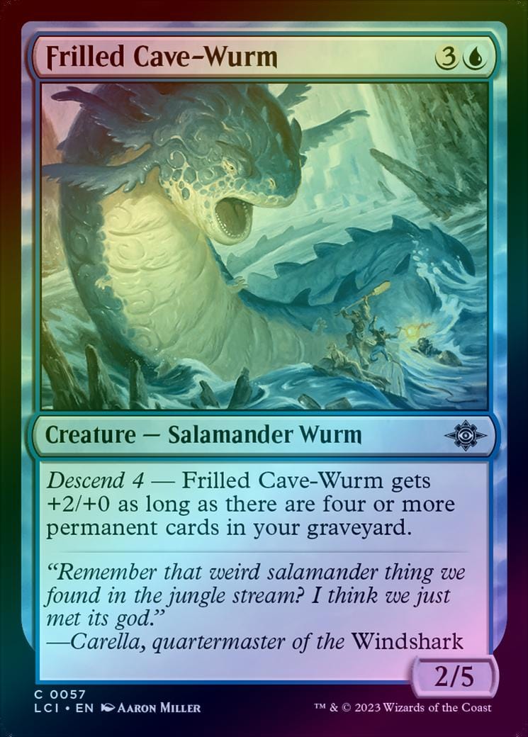 Frilled Cave-Wurm (Foil) (LCI)