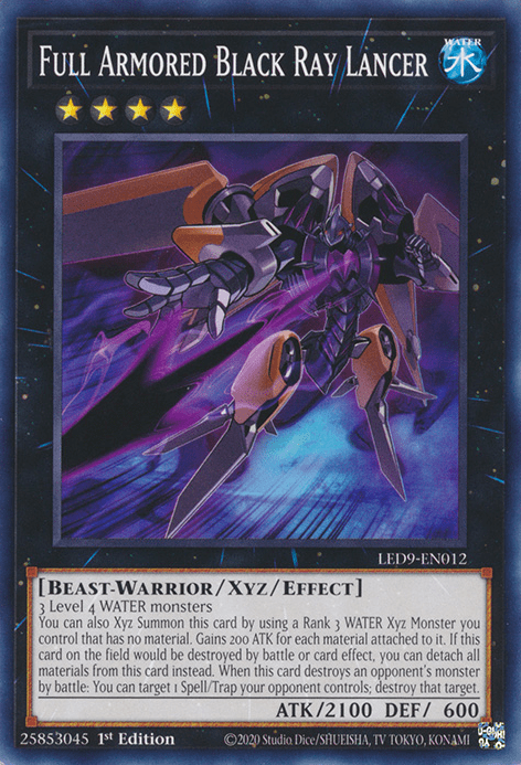 Full Armored Black Ray Lancer [LED9-EN012] Common