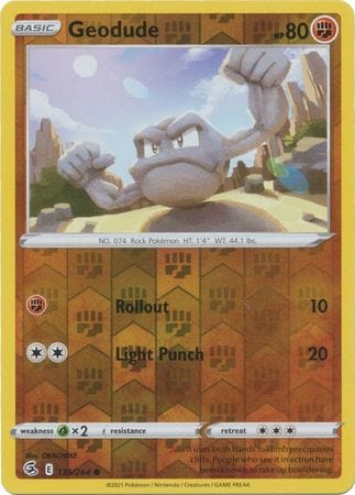 Fusion Strike - 135/264 - Geodude - Reverse Holo