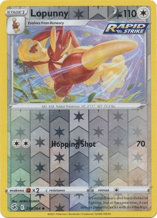 Fusion Strike - 213/264 - Lopunny - Reverse Holo