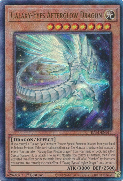 Galaxy-Eyes Afterglow Dragon (PUR) - RA01-EN017 - Prismatic Ultimate Rare - 1st Edition