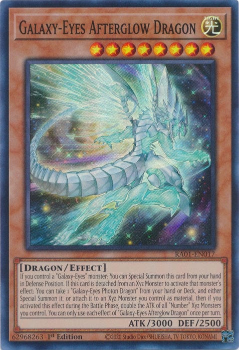 Galaxy-Eyes Afterglow Dragon - RA01-EN017 - Super Rare - 1st Edition