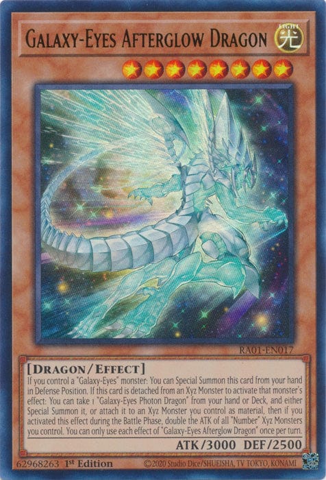 Galaxy-Eyes Afterglow Dragon (UR) - RA01-EN017 - Ultra Rare - 1st Edition