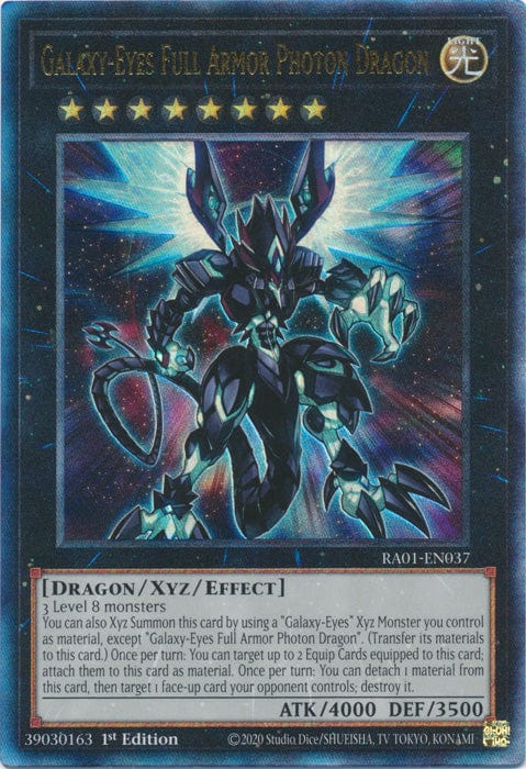 Galaxy-Eyes Full Armor Photon Dragon (PUR) - RA01-EN037 - Prismatic Ultimate Rare - 1st Edition