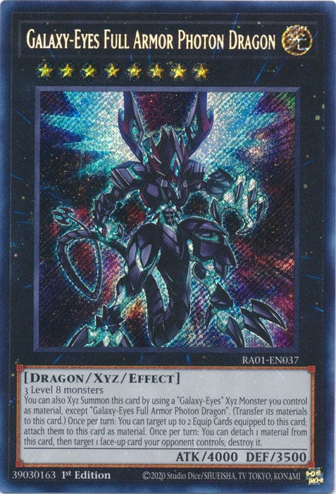 Galaxy-Eyes Full Armor Photon Dragon (Secret Rare) - RA01-EN037 - Secret Rare - 1st Edition