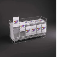 Acryl boosterdispenser van Gamegenic met bovenschap voor deckboxen - 4251715412565