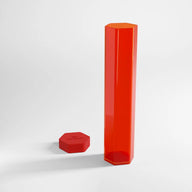 Gamegenic Playmat Tube red – open playmat tube with its cap removed