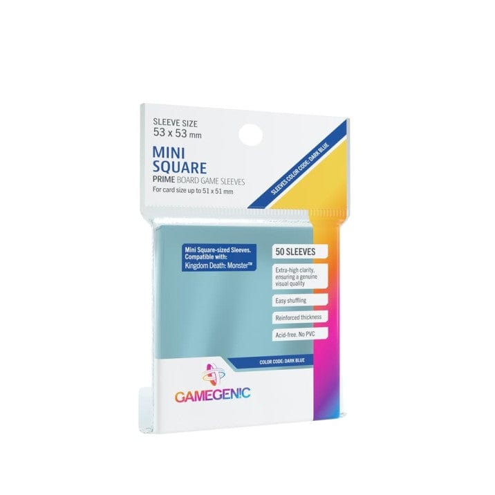 Gamegenic Prime Board Game Sleeves Mini Square 53x53 mm, 50 stuks per pakje