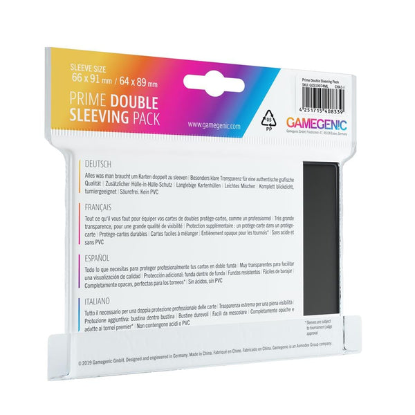 GameGenic Prime Double Sleeving Pack (2x80 Sleeves) 4251715408339