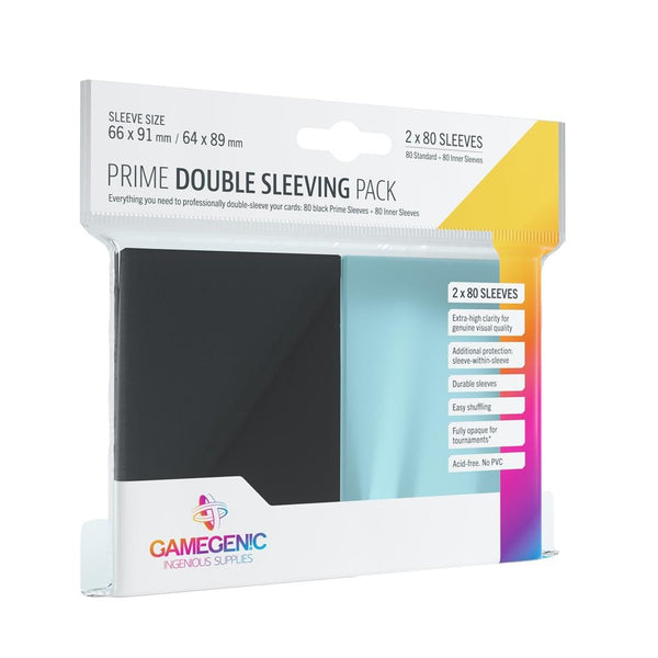 GameGenic Prime Double Sleeving Pack (2x80 Sleeves) 4251715408339