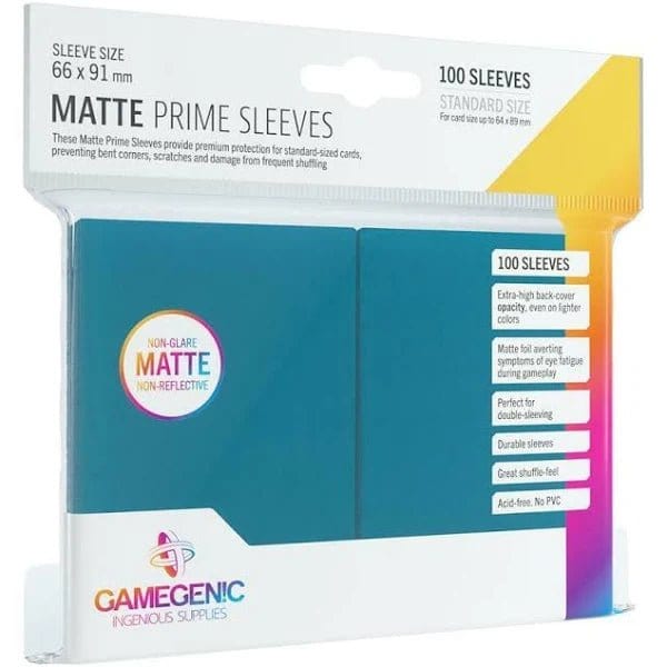 GameGenic Sleeves Matte Prime Blue (100 Sleeves) 4251715402399