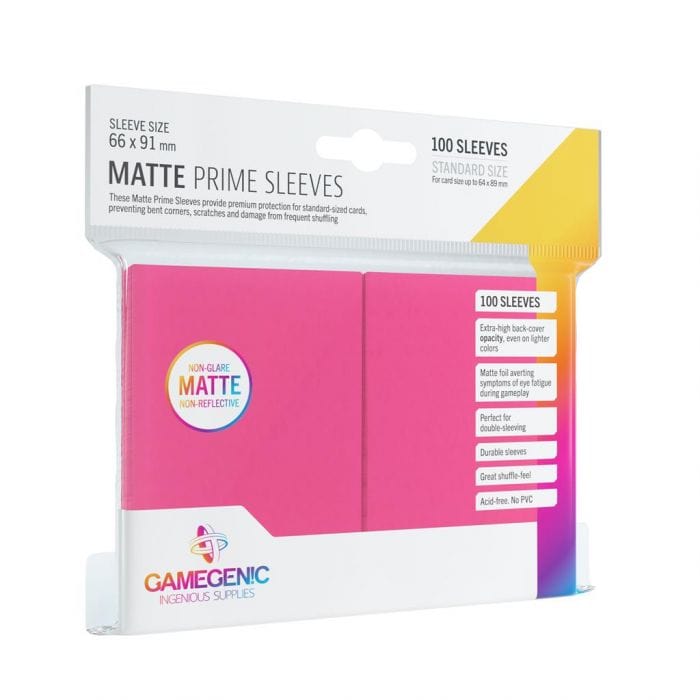 GameGenic Sleeves Matte Prime Pink (100 Sleeves) 4251715402559 Immagine principale del prodotto