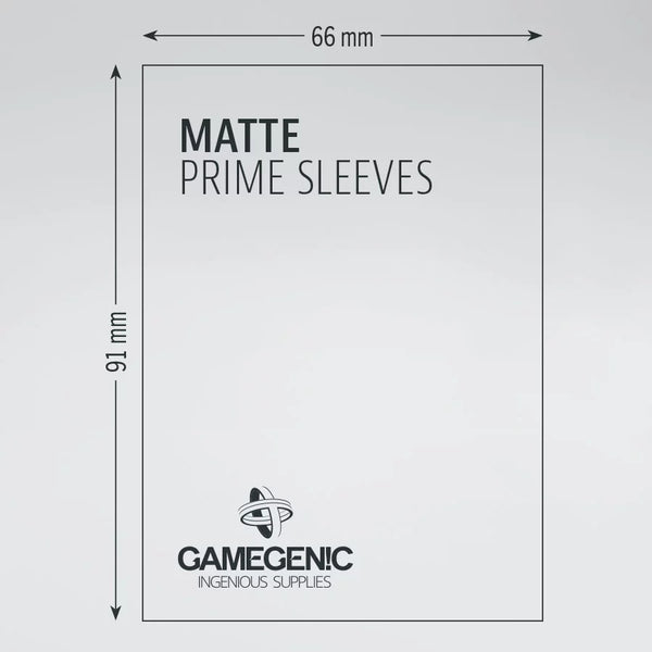 Gamegenic Matte Prime paars – afmetingen van een sleeve: 66 × 91 mm