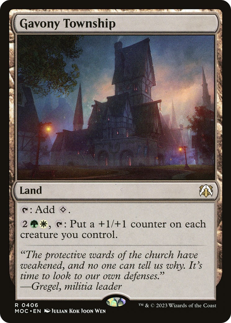 Gavony Township – Commander: March of the Machine 406 – Magic: The Gathering single card | Lichcards
