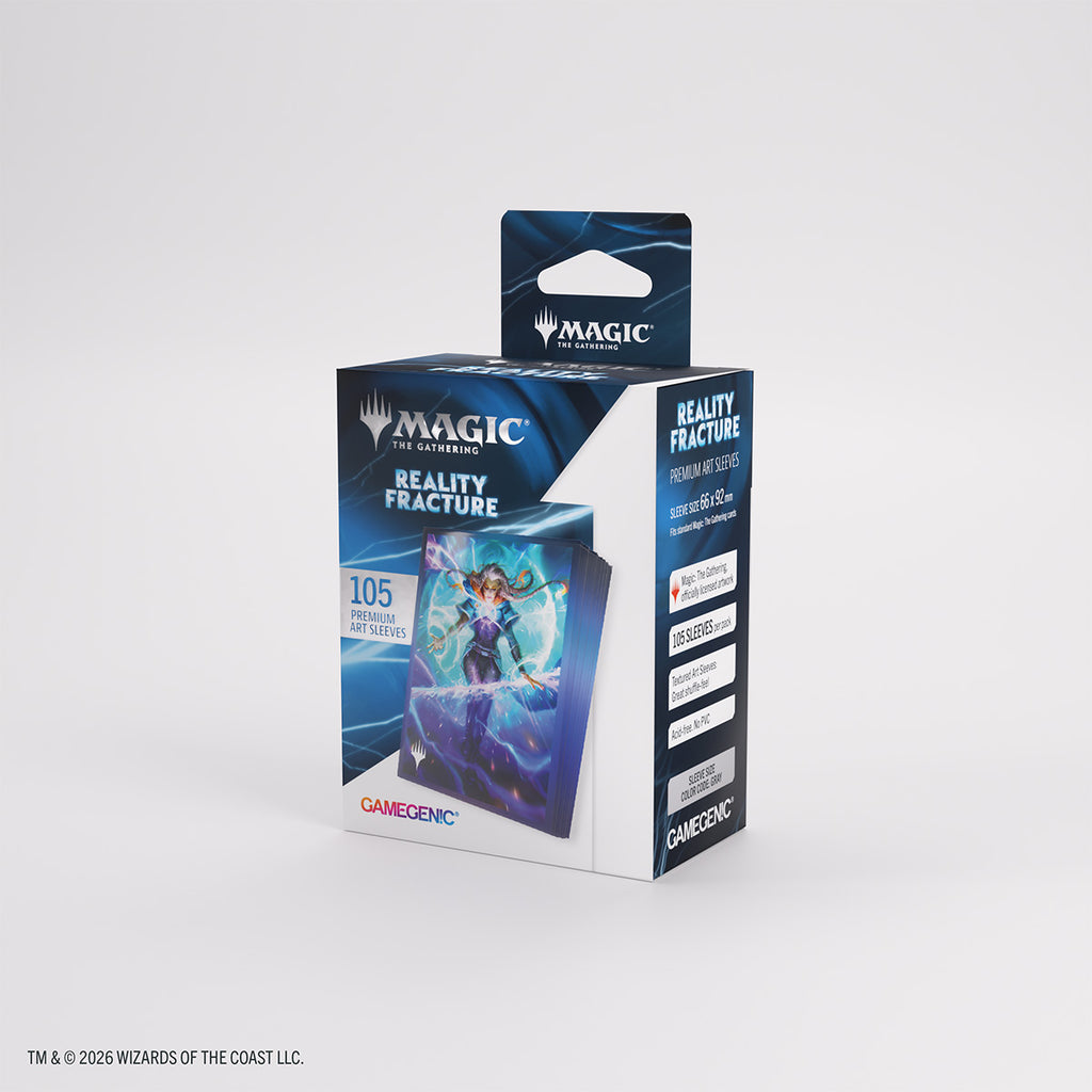 Gamegenic Reality Fracture sleeves Entrust the Spark – verpakking met productinformatie