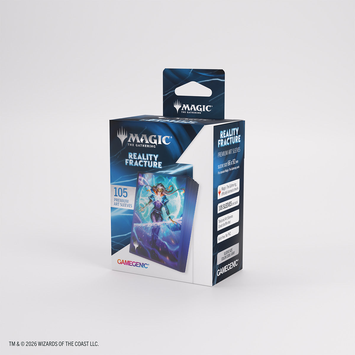 Gamegenic Reality Fracture sleeves Entrust the Spark – verpakking met productinformatie