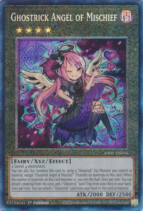 Ghostrick Angel of Mischief (PCR) - RA01-EN036 - Prismatic Collector's Rare - 1st Edition