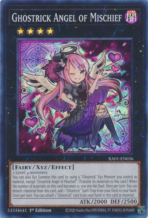 Ghostrick Angel of Mischief - RA01-EN036 - Super Rare - 1st Edition