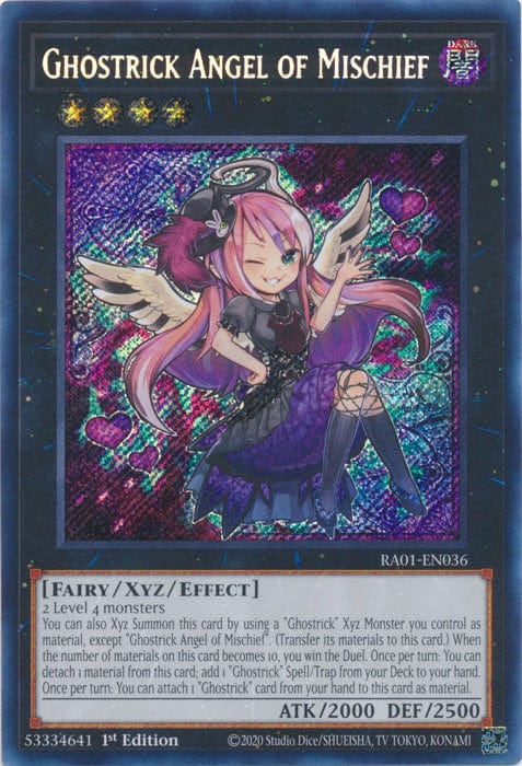 Ghostrick Angel of Mischief (Secret Rare) - RA01-EN036 - Secret Rare - 1st Edition