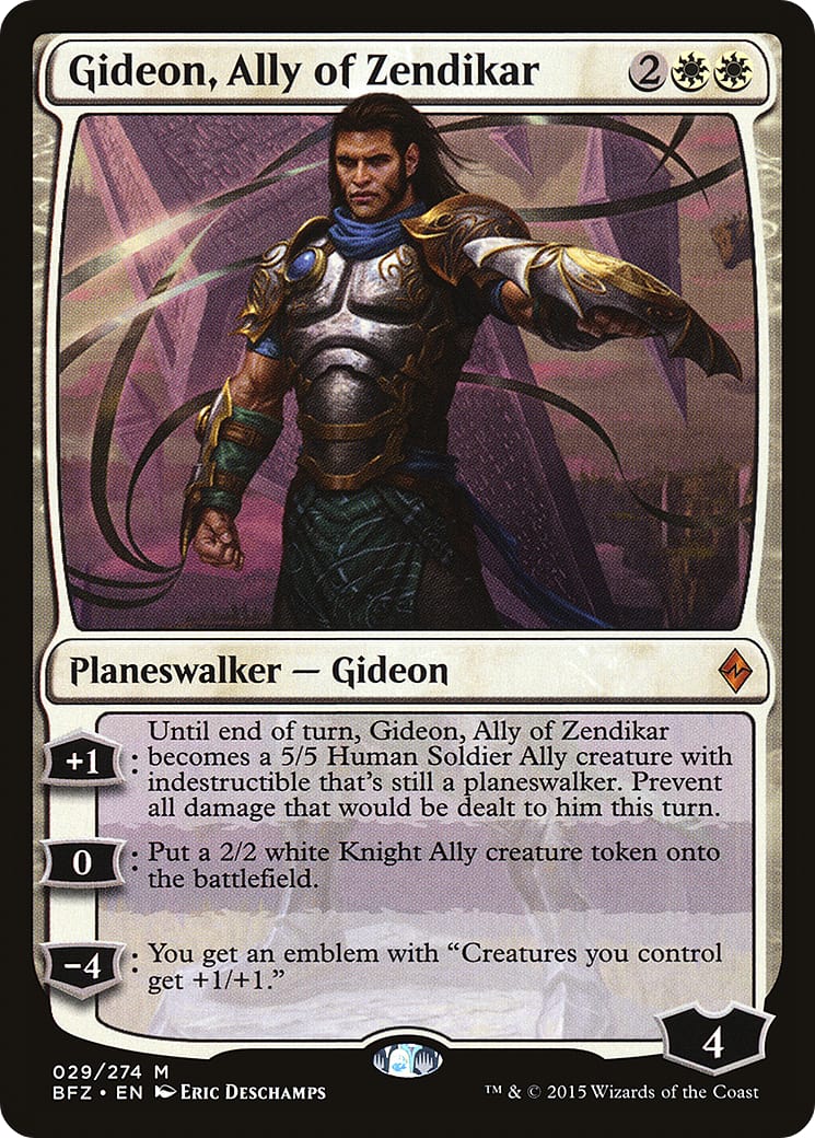Gideon, Ally of Zendikar – Battle for Zendikar 29 – Magic: The Gathering single card | Lichcards Hoofdafbeelding
