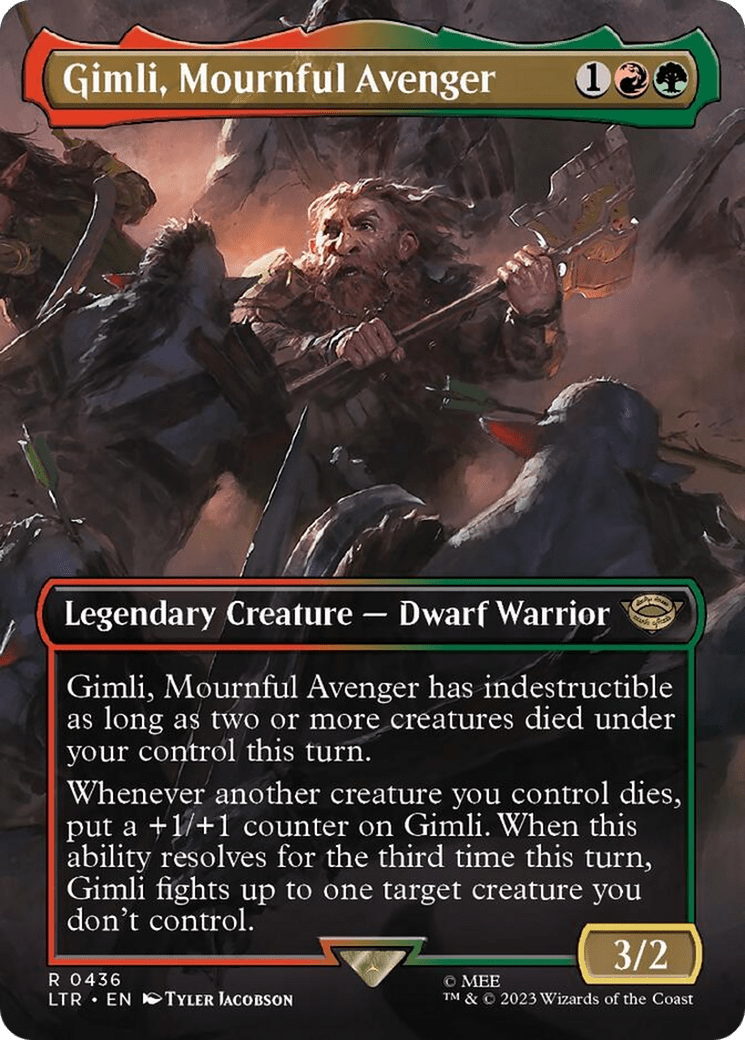 Gimli, Mournful Avenger - Borderless Scene (LTR)