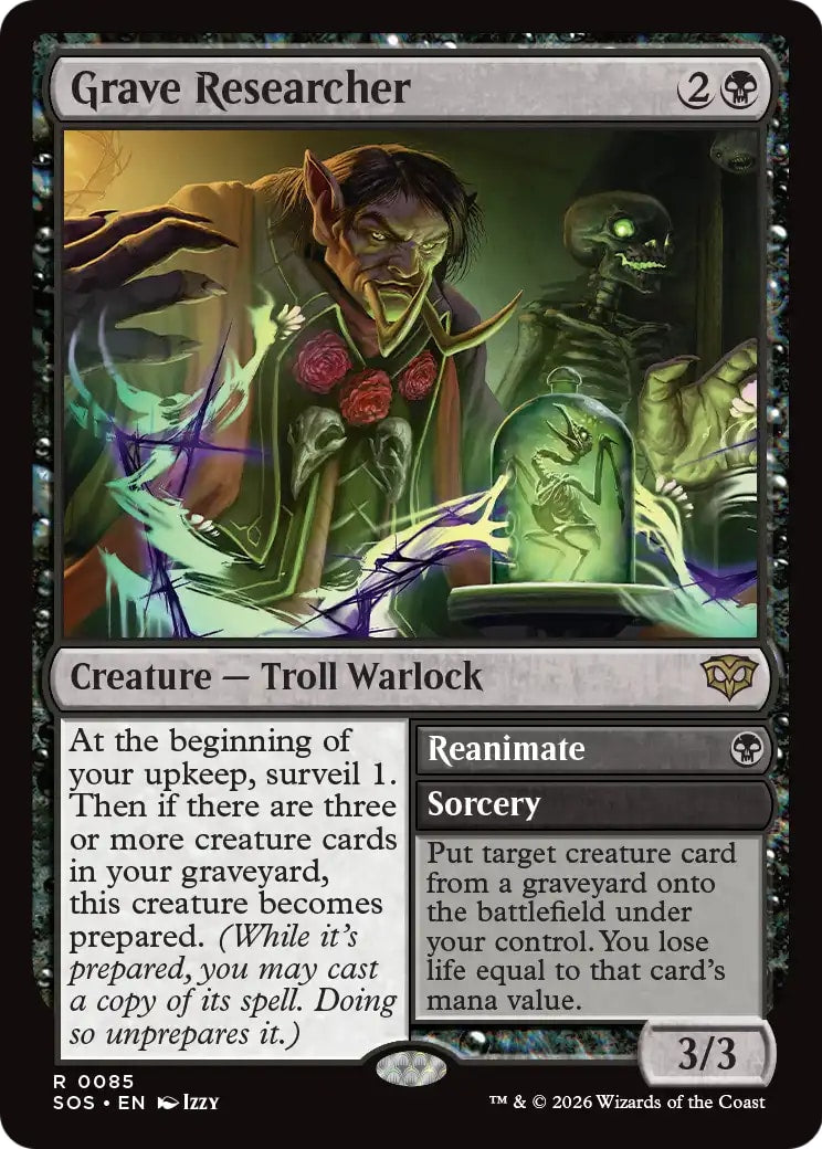 Grave Researcher // Reanimate – Secrets of Strixhaven 85 – Magic: The Gathering single card | Lichcards