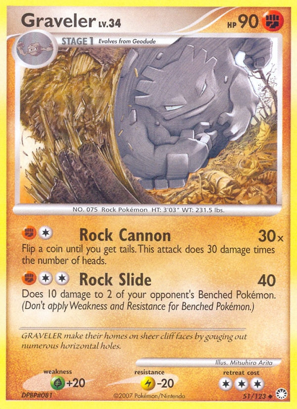 Graveler Lv.34 – Mysterious Treasures 51 – Pokémon TCG single card | Lichcards Hoofdafbeelding