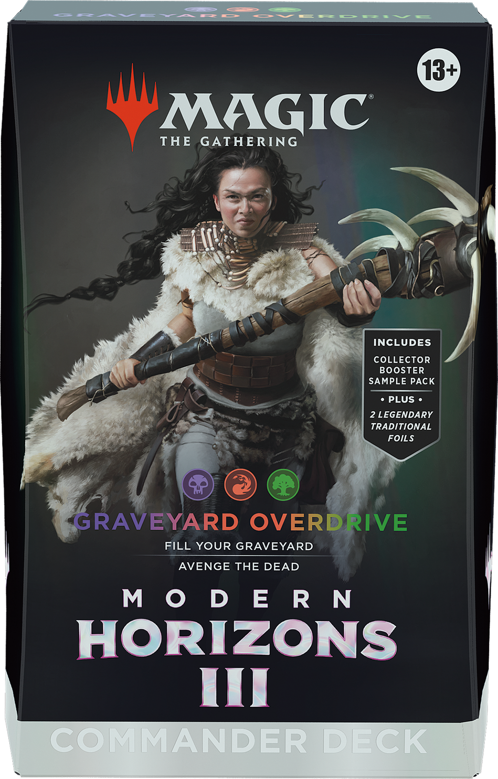 Verpakking Magic Modern Horizons 3 Commander deck Graveyard Overdrive met Disa the Restless