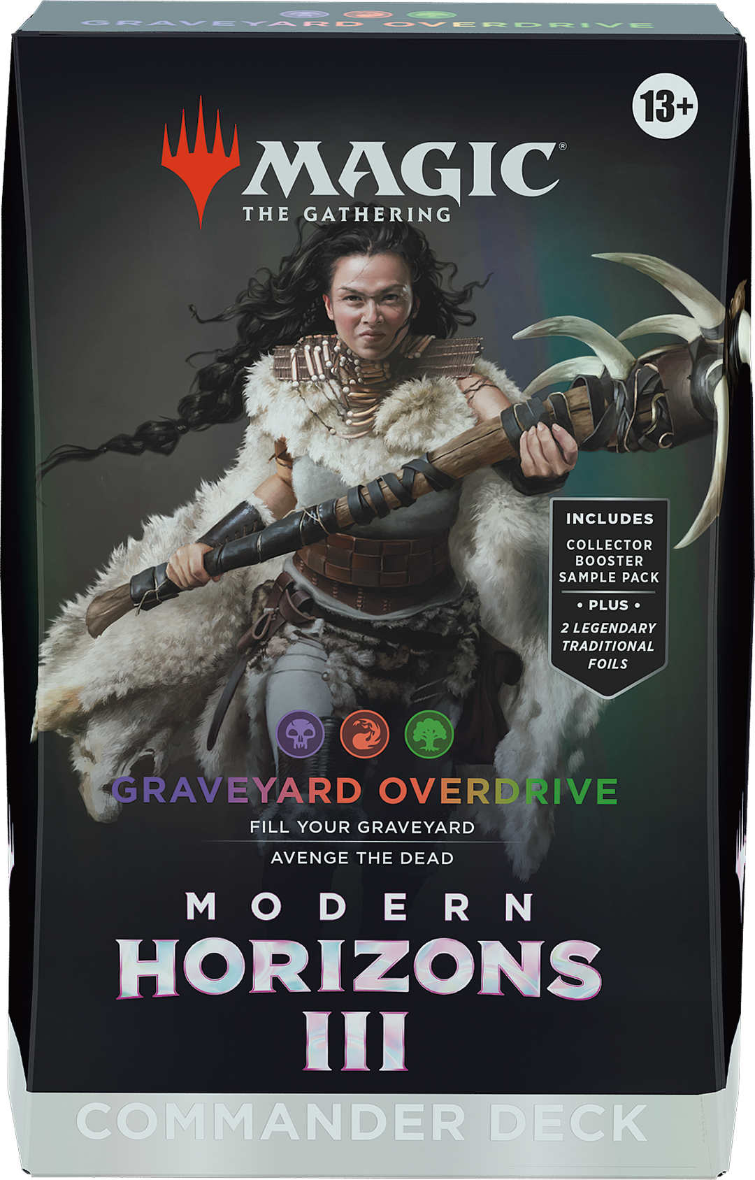 Verpakking Magic Modern Horizons 3 Commander deck Graveyard Overdrive met Disa the Restless