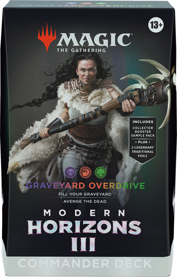 Verpakking Magic Modern Horizons 3 Commander deck Graveyard Overdrive met Disa the Restless