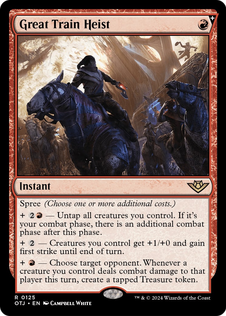 Great Train Heist – Outlaws of Thunder Junction 125 – Magic: The Gathering single card | Lichcards Imagen principal del producto