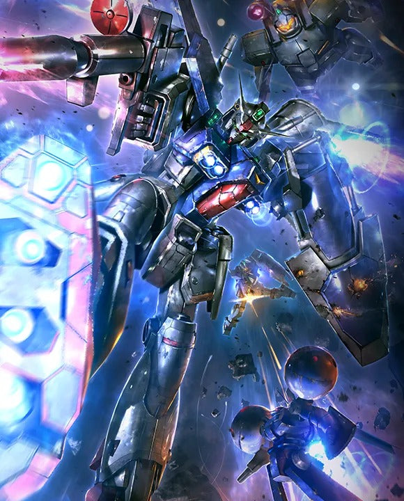 Artwork van de Gundam GP01Fb (Legend Rare) uit Gundam Card Game Stardust Trails