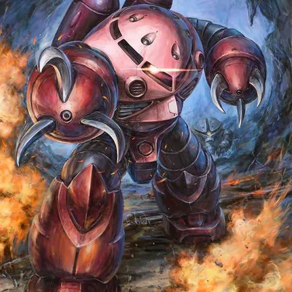Artwork van Char’s Z’Gok uit Gundam Card Game Starter Deck ST11