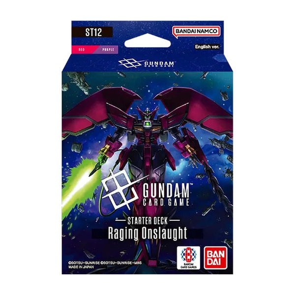 Gundam Card Game Starter Deck ST12 Raging Onslaught, Engelse verpakking