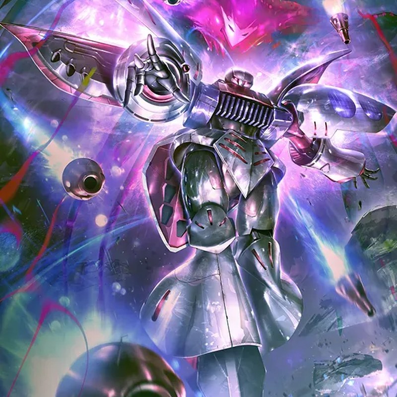 Artwork van Qubeley uit Gundam Card Game Starter Deck ST13