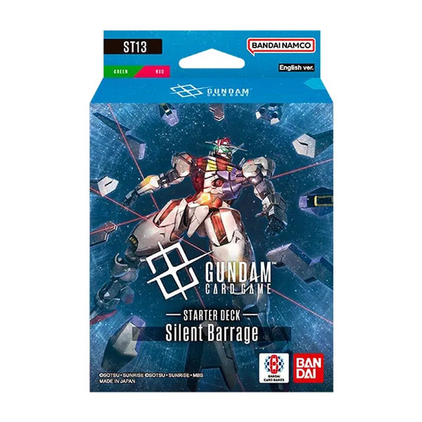 Gundam Card Game Starter Deck ST13 Silent Barrage, Engelse verpakking